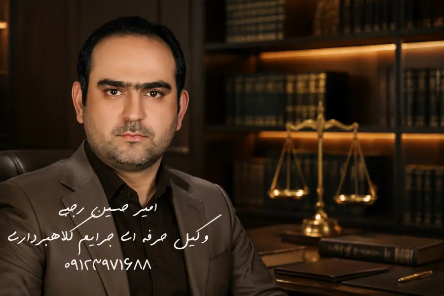 امیرحسین رجبی وکیل برای پرونده کلاهبرداری