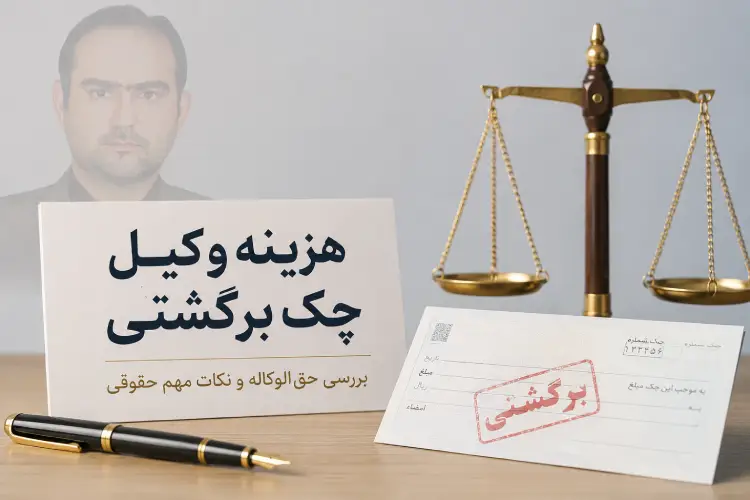 هزینه وکیل چک برگشتی