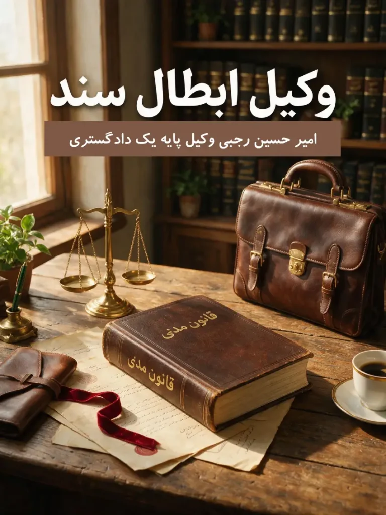 امیرحسین رجبی؛ وکیل باتجربه ابطال سند