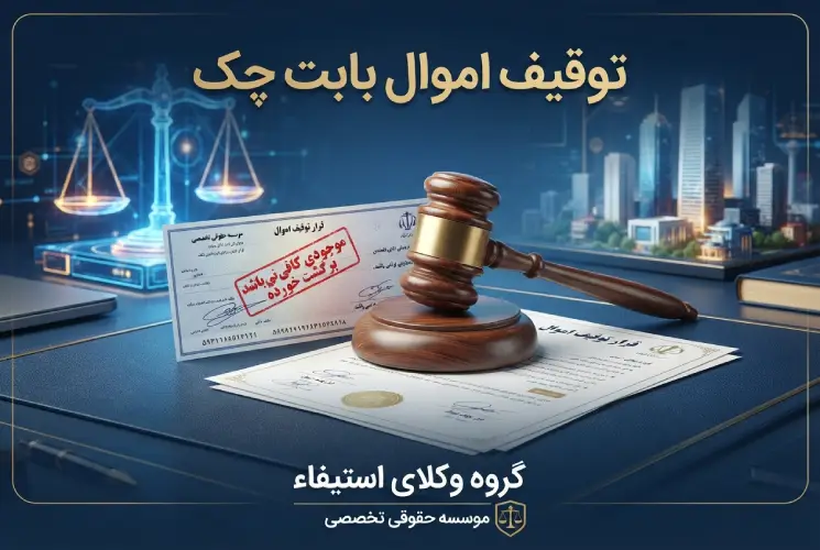 توقیف اموال بابت چک برگشتی