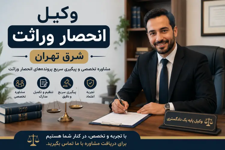 وکیل انحصار وراثت شرق تهران