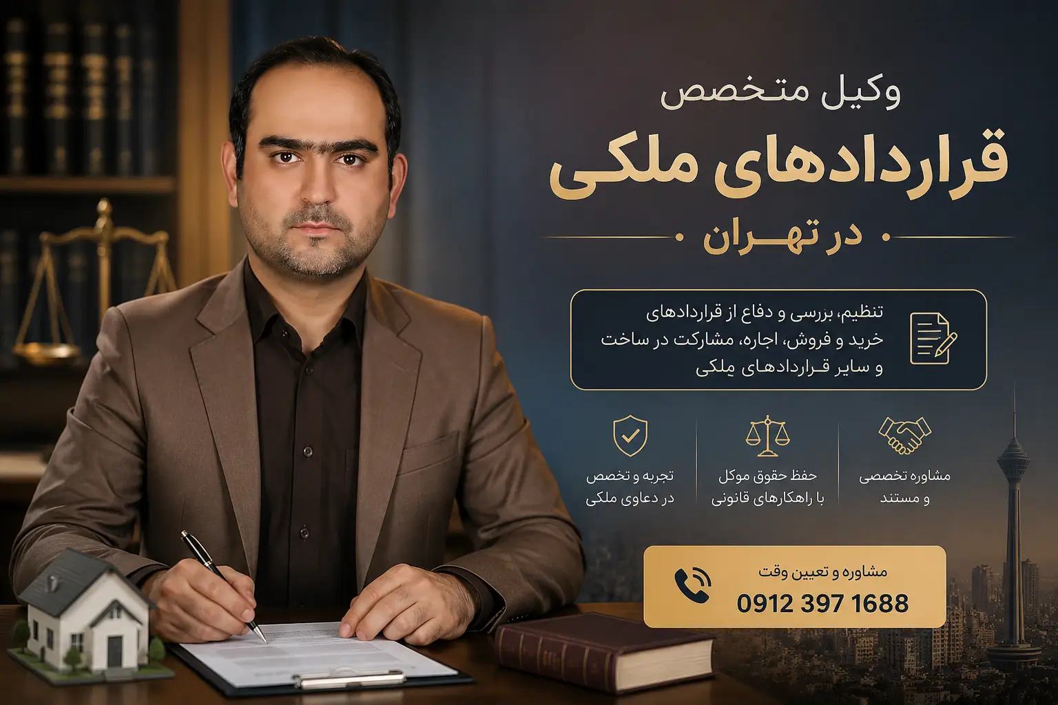وکیل متخصص قراردادهای ملکی در تهران