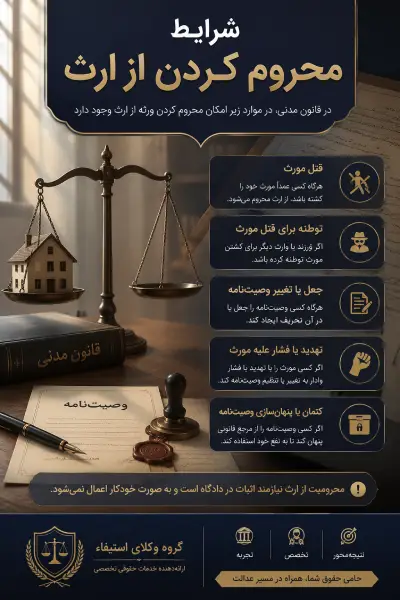 شرایط محروم کردن از ارث | آنچه باید قبل از هر اقدامی بدانید