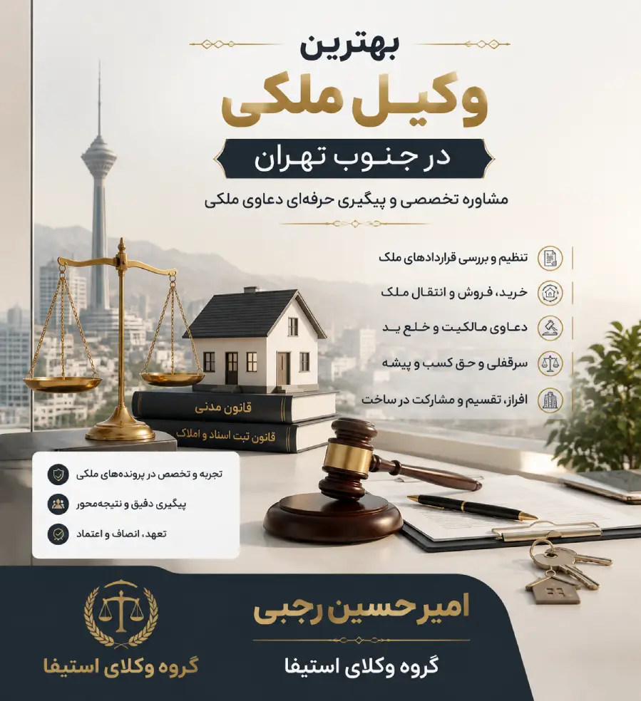 متخصص دعاوی ملکی امیر حسین رجبی