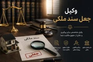وکیل جعل سند ملکی